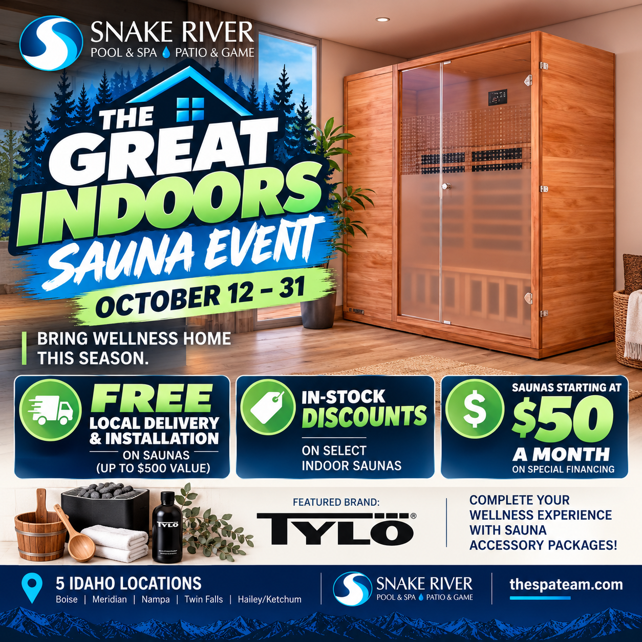 The Great Indoors Sauna Sale (1)